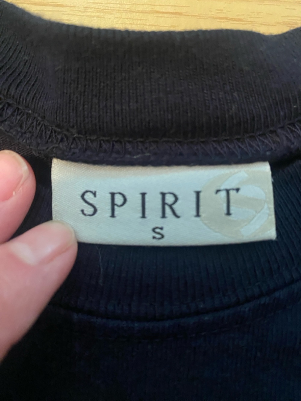 SPIRIT BRAND Navy Long Sleeve Shirt ORANGE Logo BUCKNELL ON BACK - Picture 6 of 8